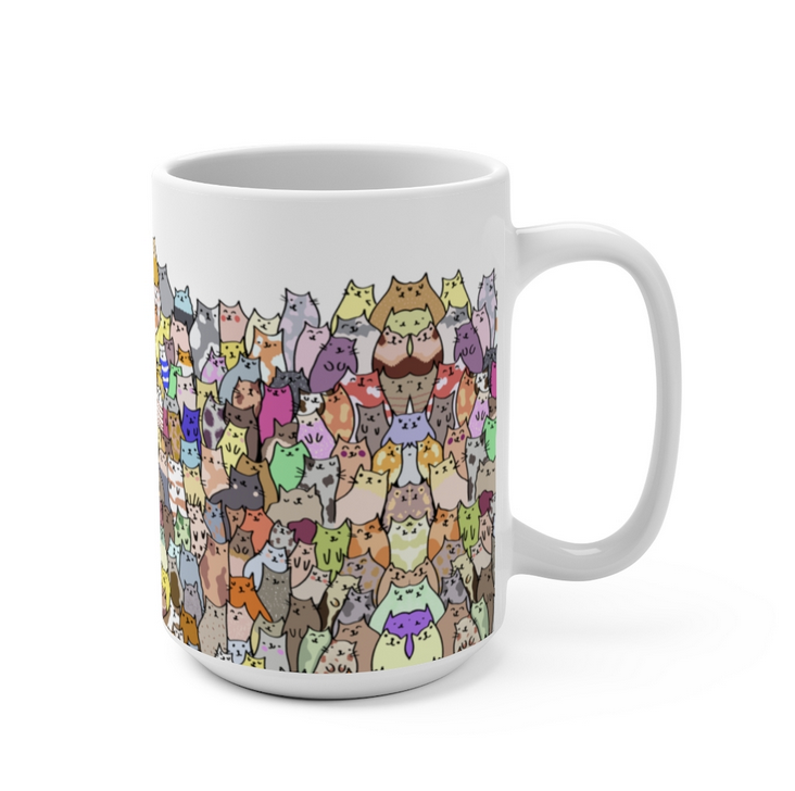 All Cats Coffee Mug (AKA Kitty Committee)