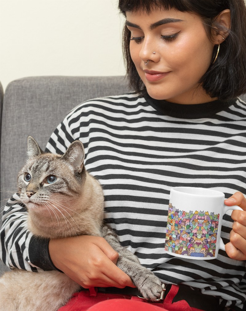 All Cats Coffee Mug (AKA Kitty Committee)