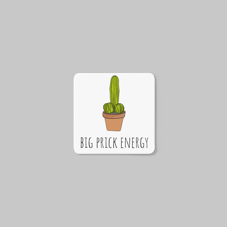 Big Prick Energy Cactus Coaster