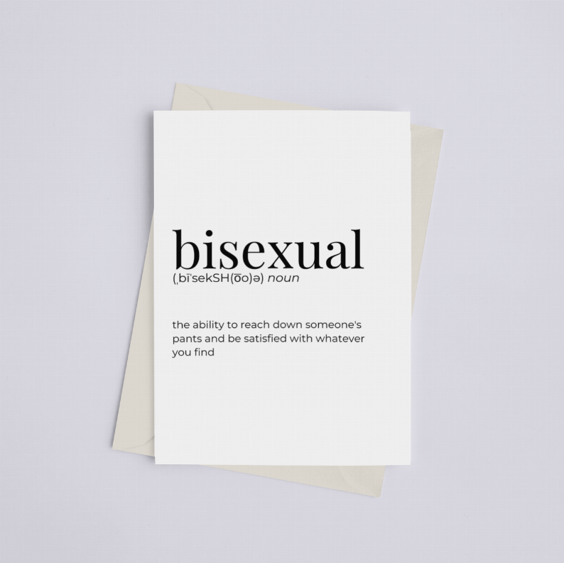 Bisexual - Greeting Card/Wall Art Print