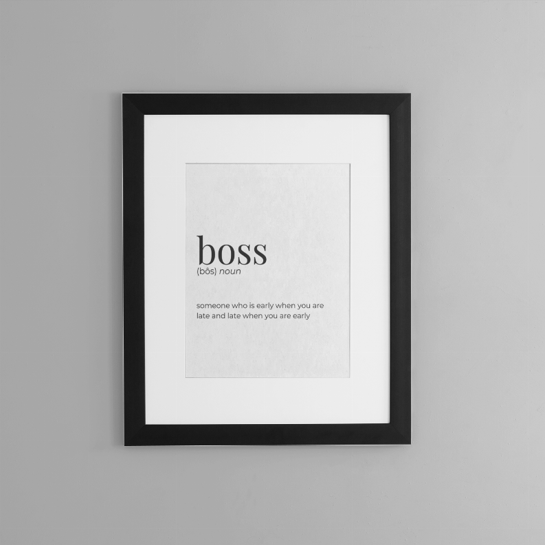 Boss - Greeting Card/Wall Art Print