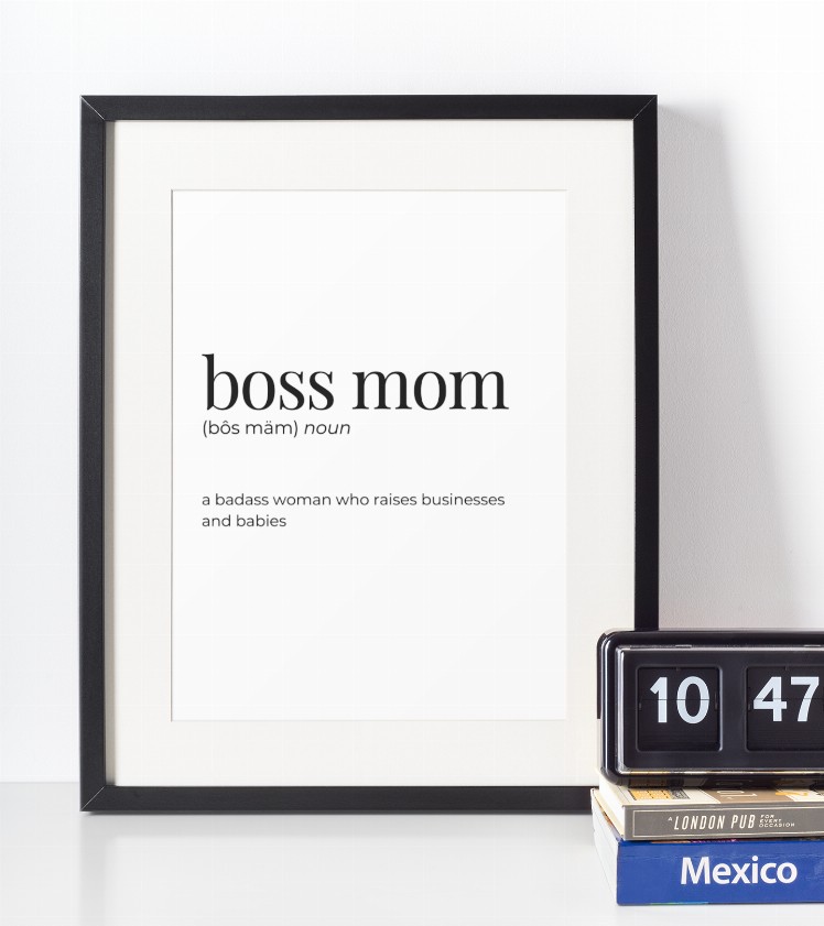 Boss Mom - Greeting Card/Wall Art Print