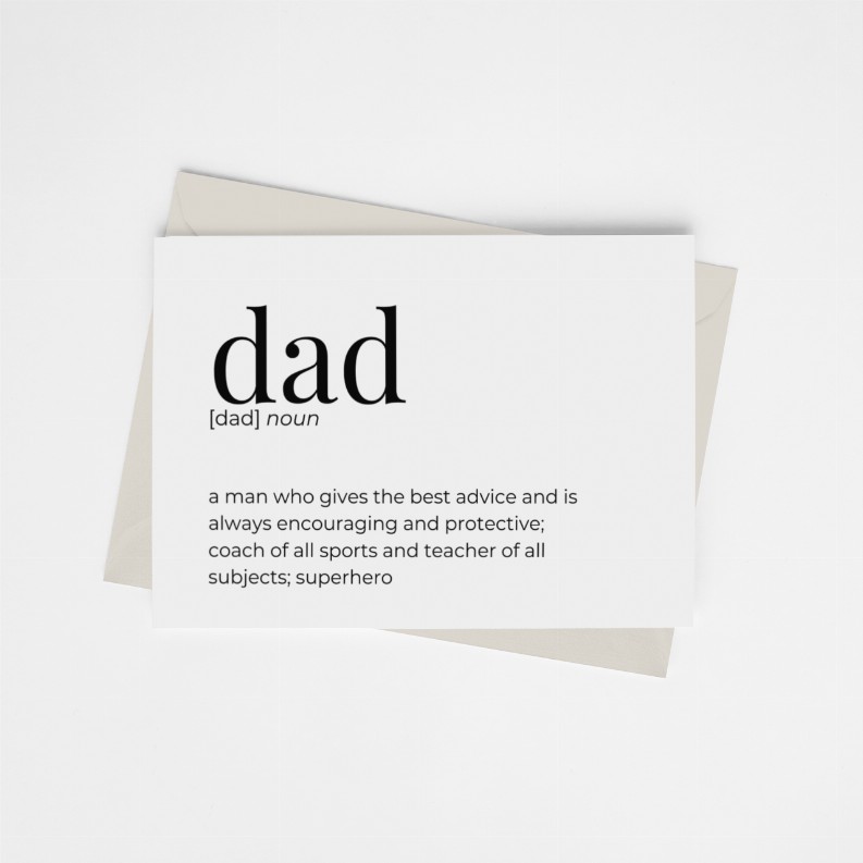 Dad V1 - Greeting Card/Wall Art Print