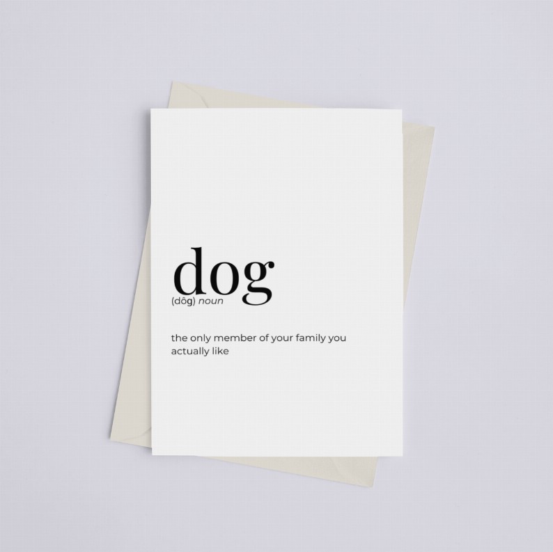 Dog - Greeting Card/Wall Art Print