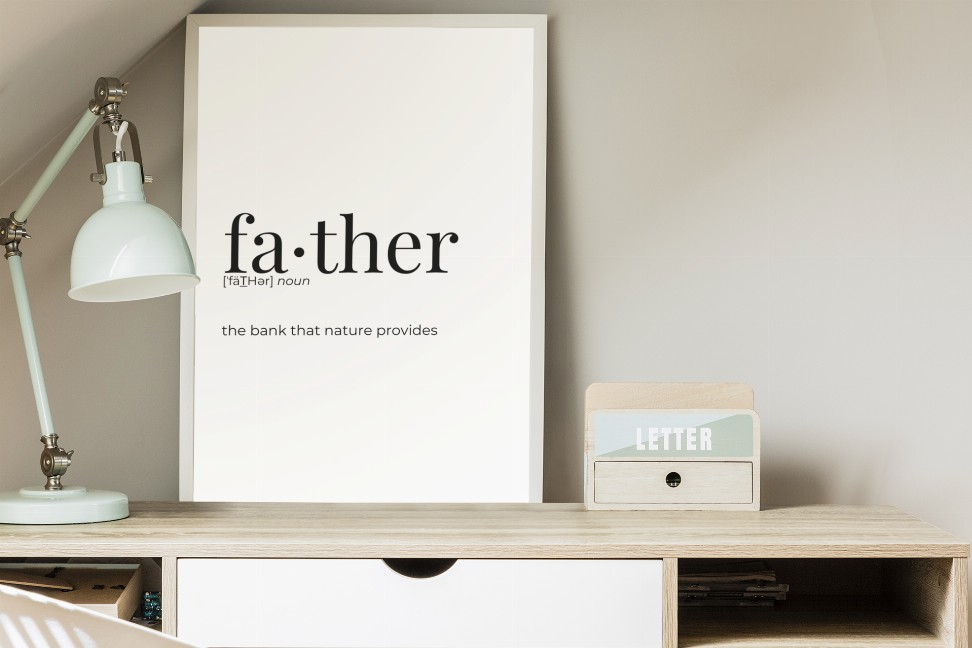 Father - Greeting Card/Wall Art Print
