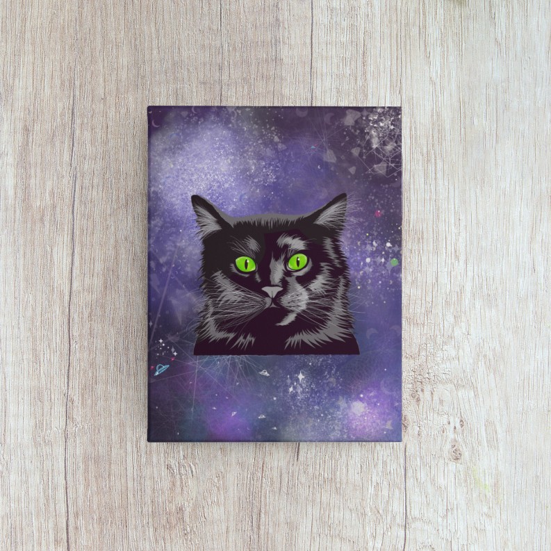 Galaxy Cat Wall Art Print (AKA: Space Pepper)
