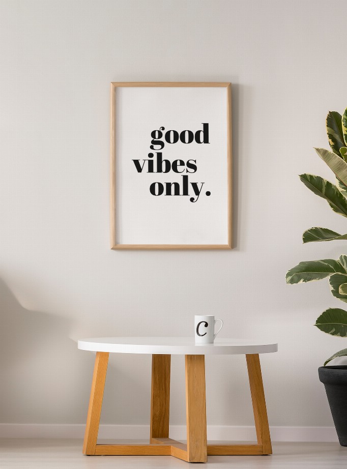 Good Vibes Only - Wall Art Print - 5 x 7