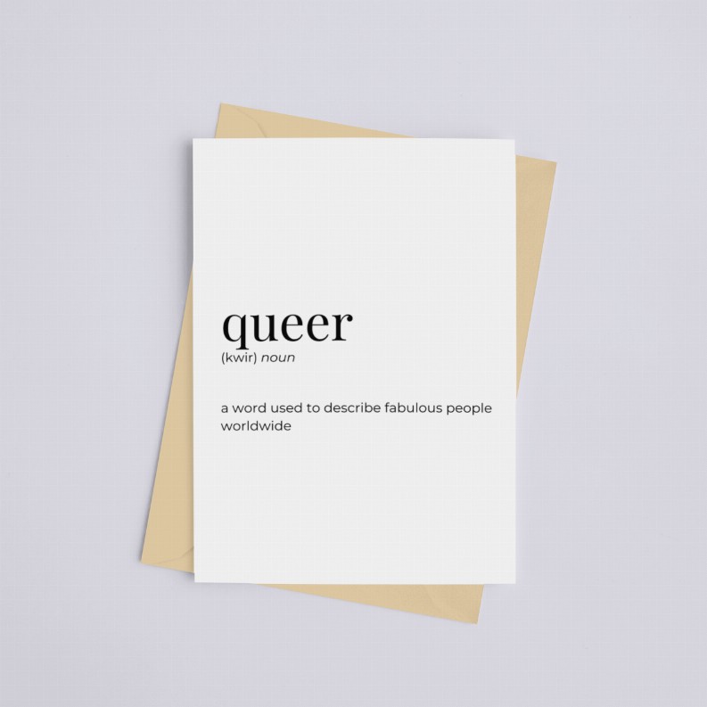 Queer - Greeting Card/Wall Art Print