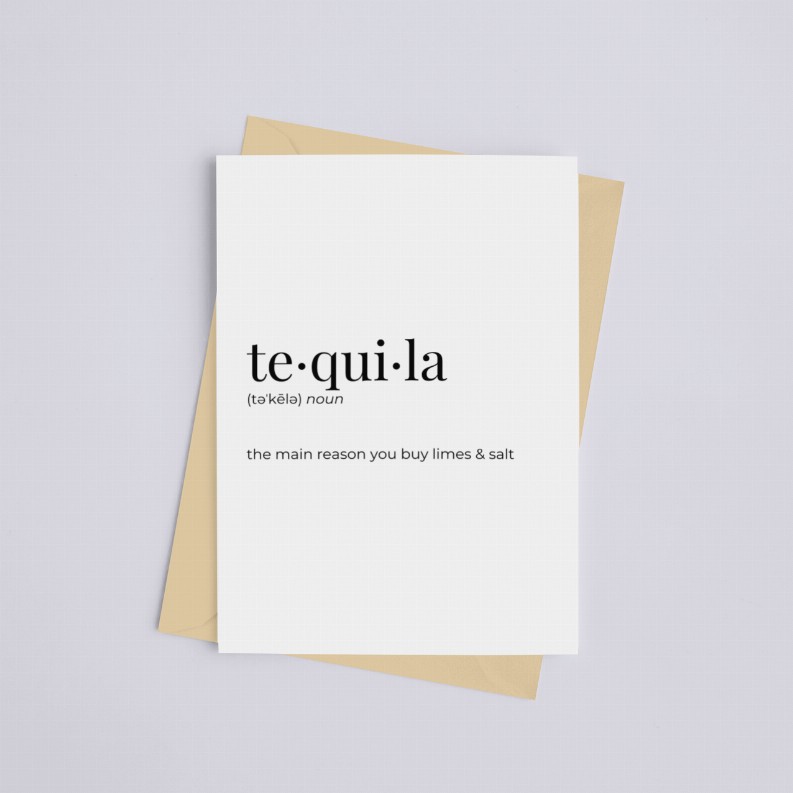 Tequila - Greeting Card/Wall Art Print