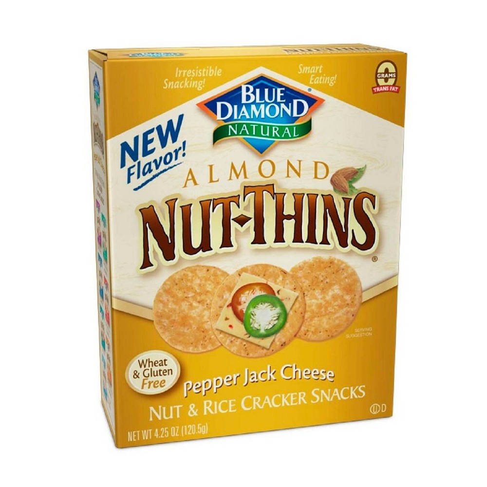Blue Diamond Nut Thins Pepperjack Cheese Crackers (12x4.25Oz)