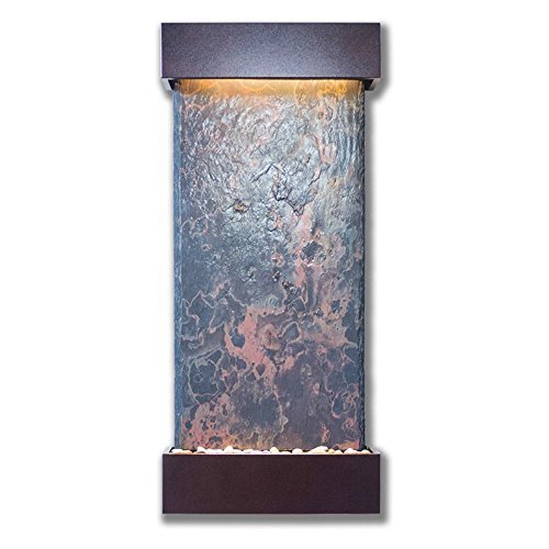 Nojoqui Falls Large Fountain 57.5"H x 25.5"W Coppervein w/NSI Slate