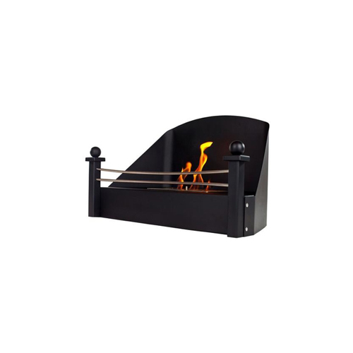 Bluworld Homelements NF-F2CAOB Nu-Flame Caminetto Fireplace Black Heat Resistant and Two Stainless Steel Safety Guards 17 in