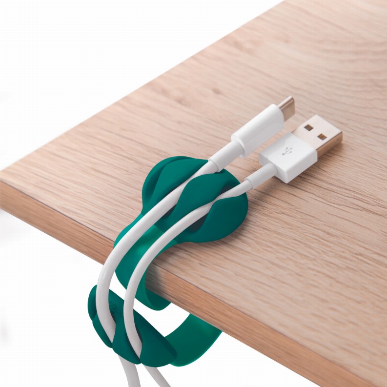 Cable Clip - Keeps Your Cables In Place Emerald