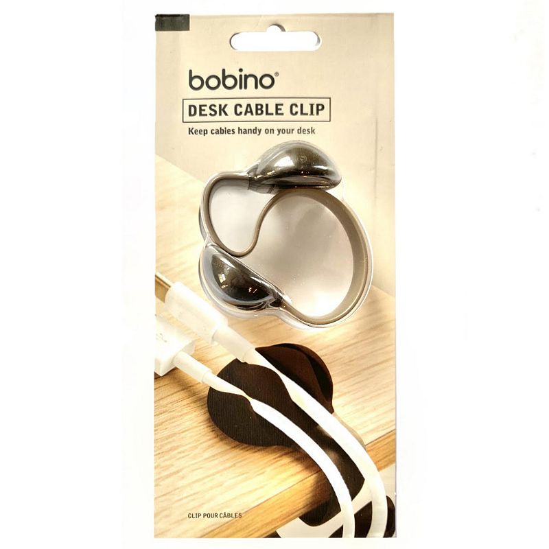 Cable Clip - Keeps Your Cables In Place Charcoal Black
