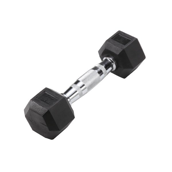 Body-Solid 5 Lb. Rubber Coated Hex Dumbbell