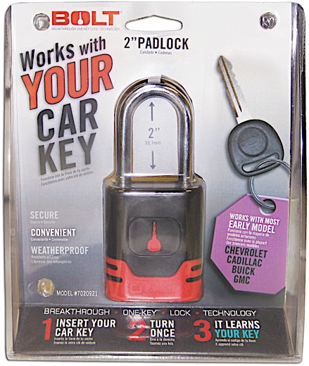 (CLAMSHELL)95-06 GM A EARLIER MODEL VEHICLES PADLOCK