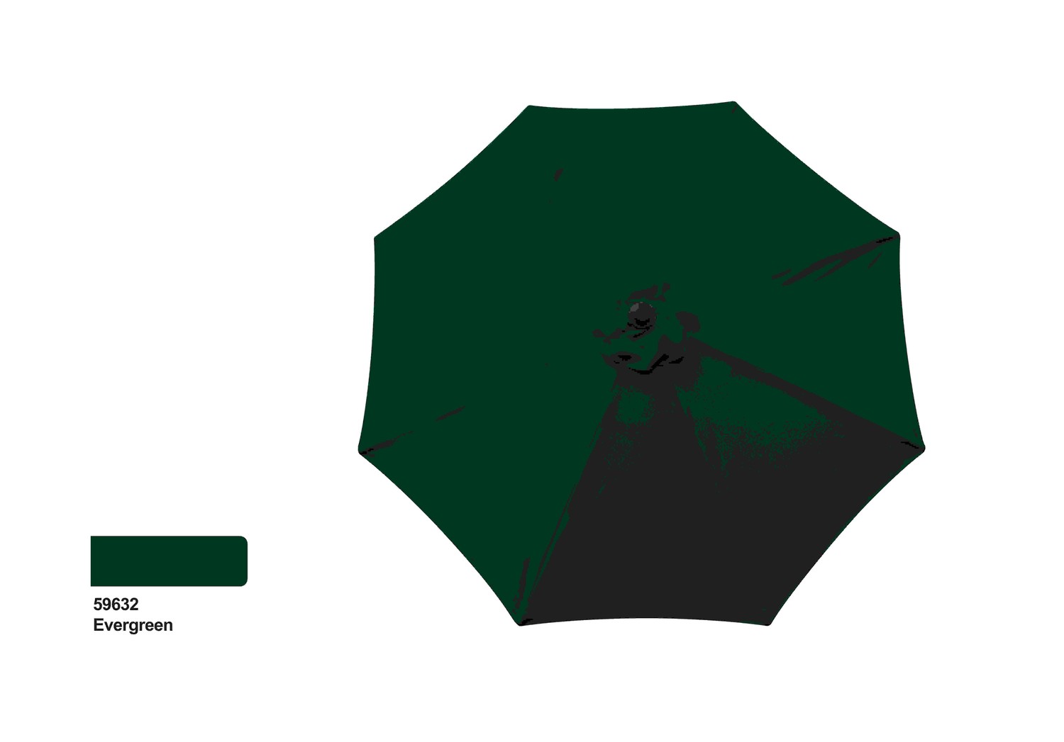 Evergreen - 9' Aluminum Market Umbrella