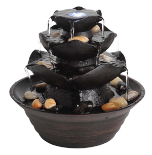 Quinn 8.5 inch Tabletop Fountain with Stones