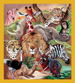 African Wildlife - Magnetic Bookmark