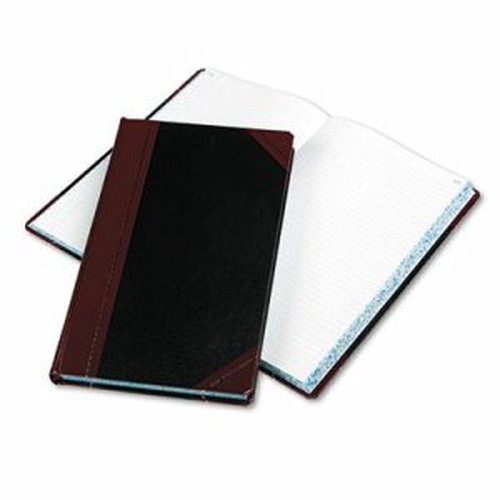 Boorum & Pease Boorum 9 Series Record Rule Account Books - 300 Sheet(s) - Thread Sewn - 8.62" x 14.12" Sheet Size - Red - White 