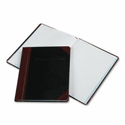 Boorum & Pease Boorum Laboratory Record Notebooks - 150 Sheets - Sewn - 8 1/8" x 10 3/8" - White Paper - BlackFabrihide Cover - 