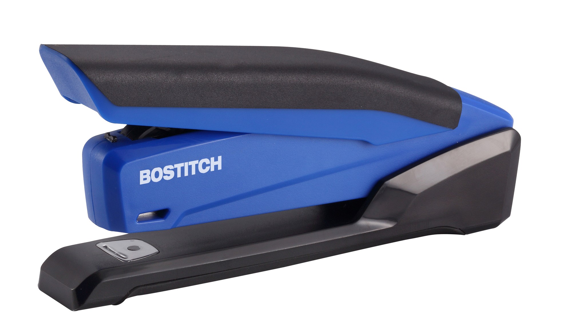 Bostitch InPower Spring-Powered Antimicrobial Desktop Stapler - 20 Sheets Capacity - 210 Staple Capacity - Full Strip - Blue