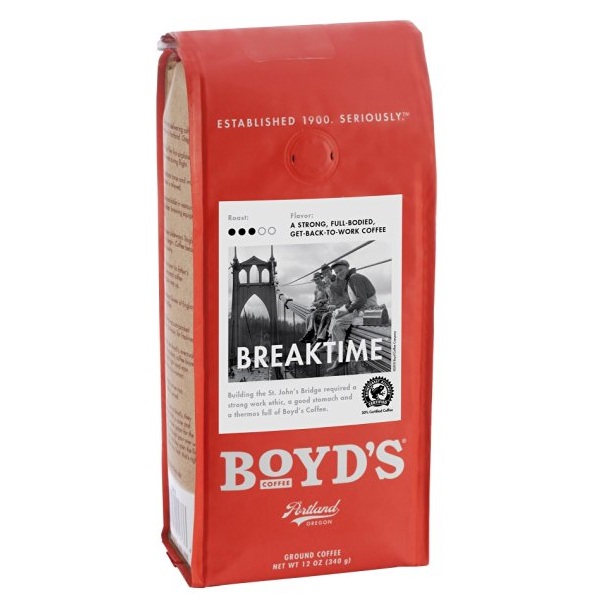 Boyd's Coffee Ground Coffee Breaktime (6x12 OZ)