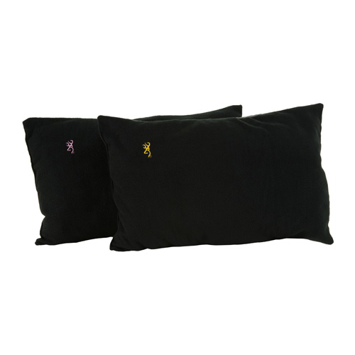 Browning Camping Fleece Pillow - Gold Buckmark
