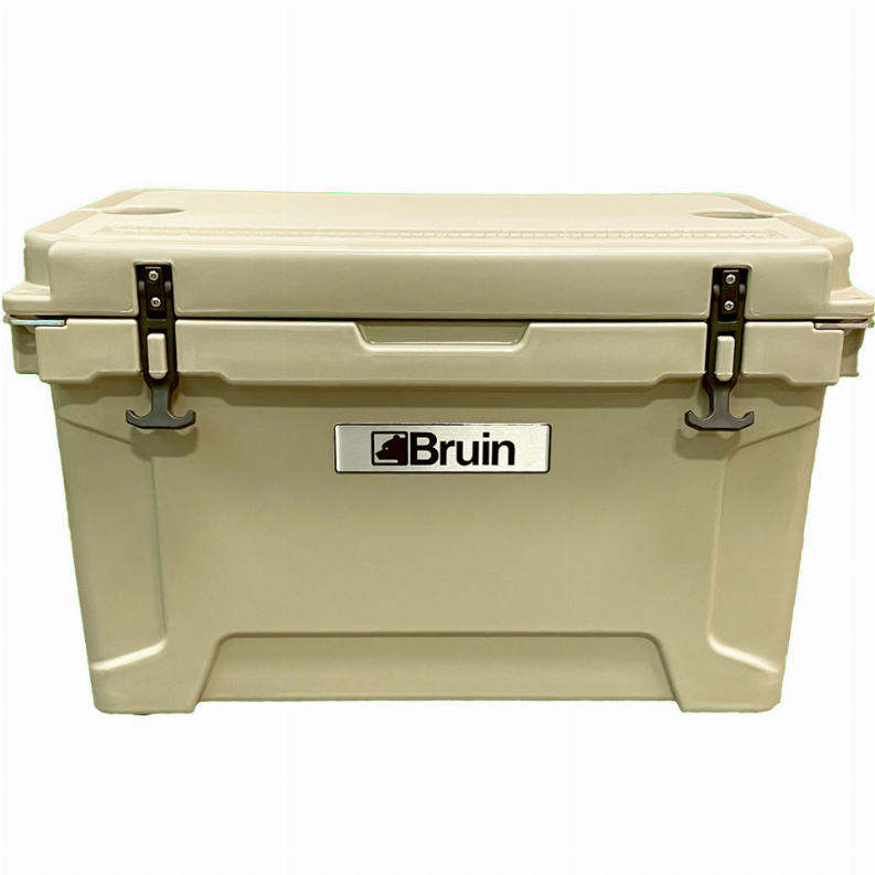 Bruin Outdoors 45L | 48QT Roto-Molded Cooler and Ice Box - Tan