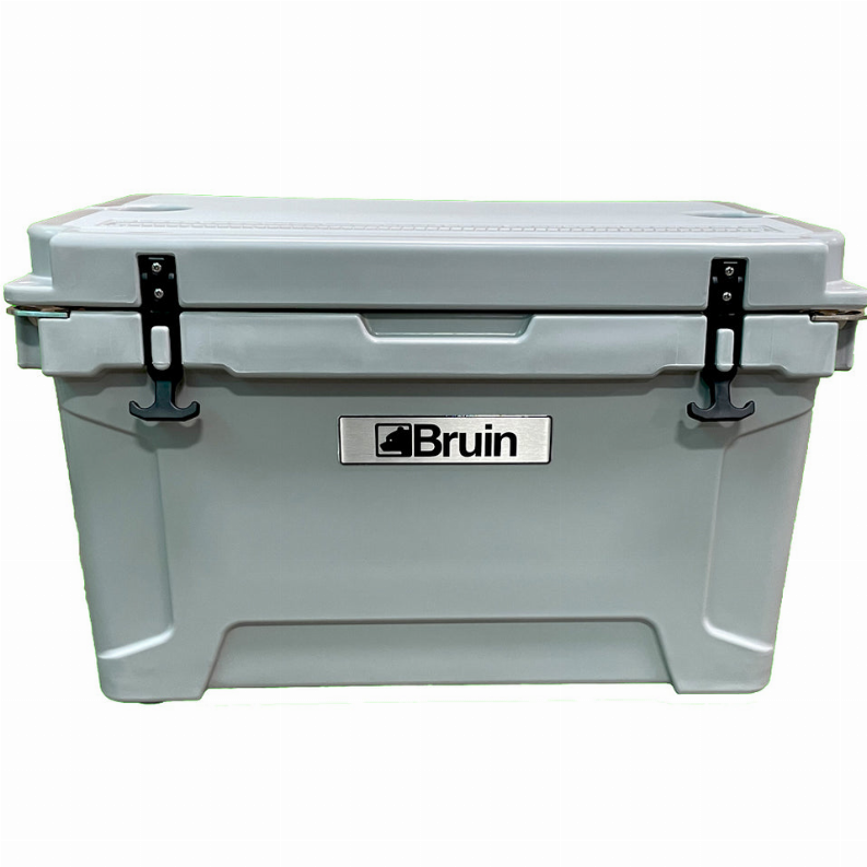 Bruin Outdoors 45L | 48QT Roto-Molded Cooler and Ice Box - Gray