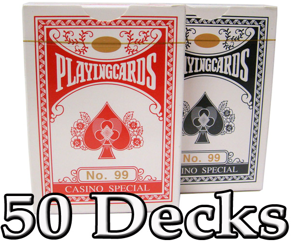 50 Decks Brybelly Playing Cards (Wide Size, Standard Index)