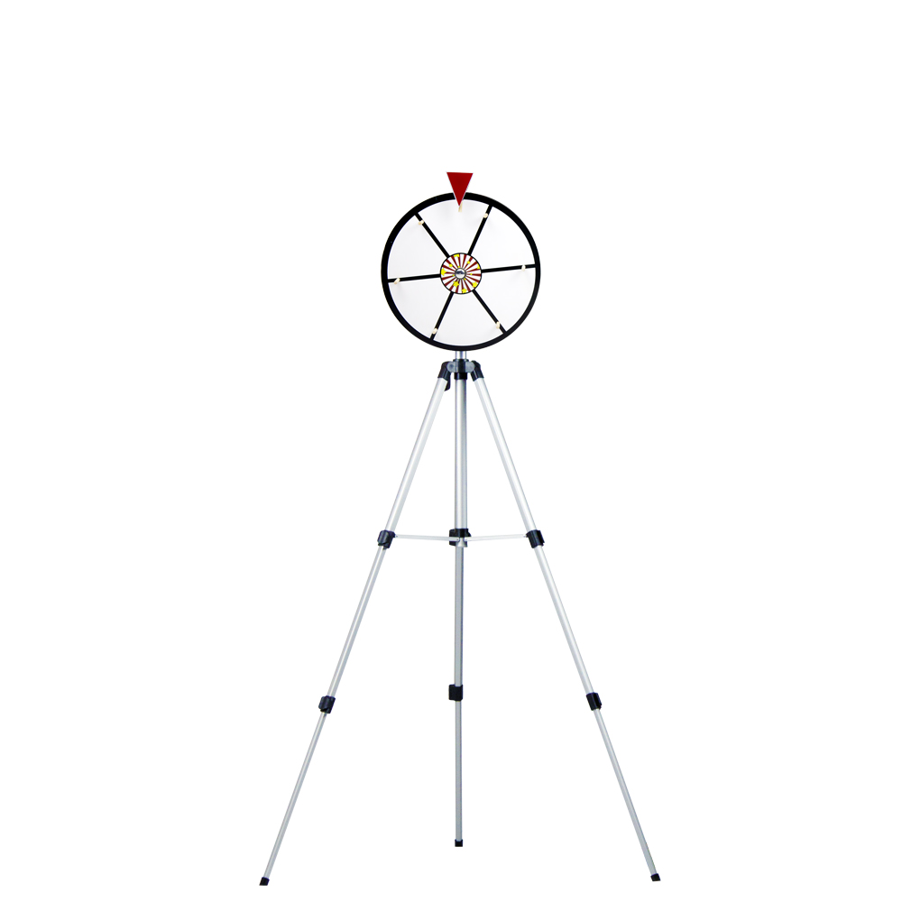 12" White Dry Erase Prize Wheel w/ Floor Stand
