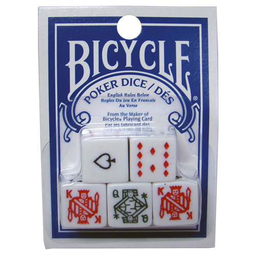 Bicycle Poker Dice Packs - 25 Dice