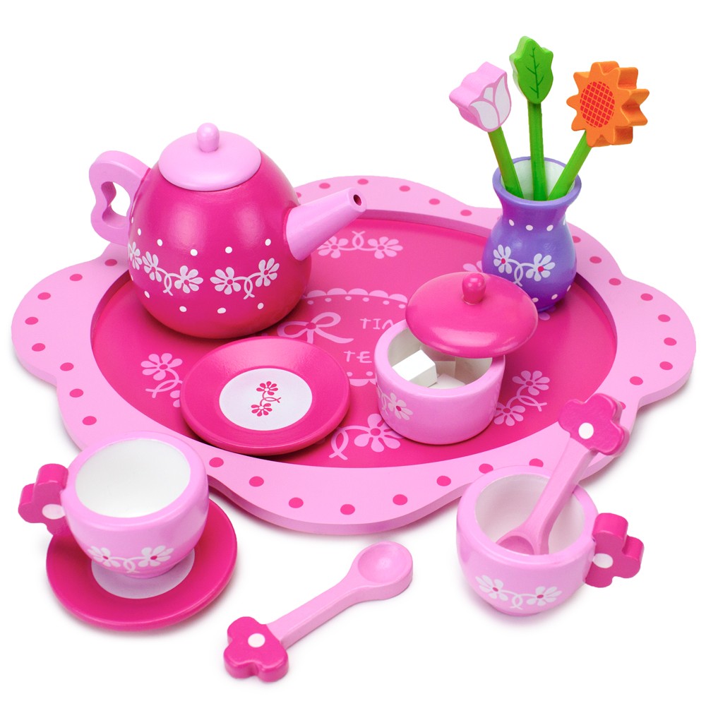 Pink Blossoms Tea Set for Two