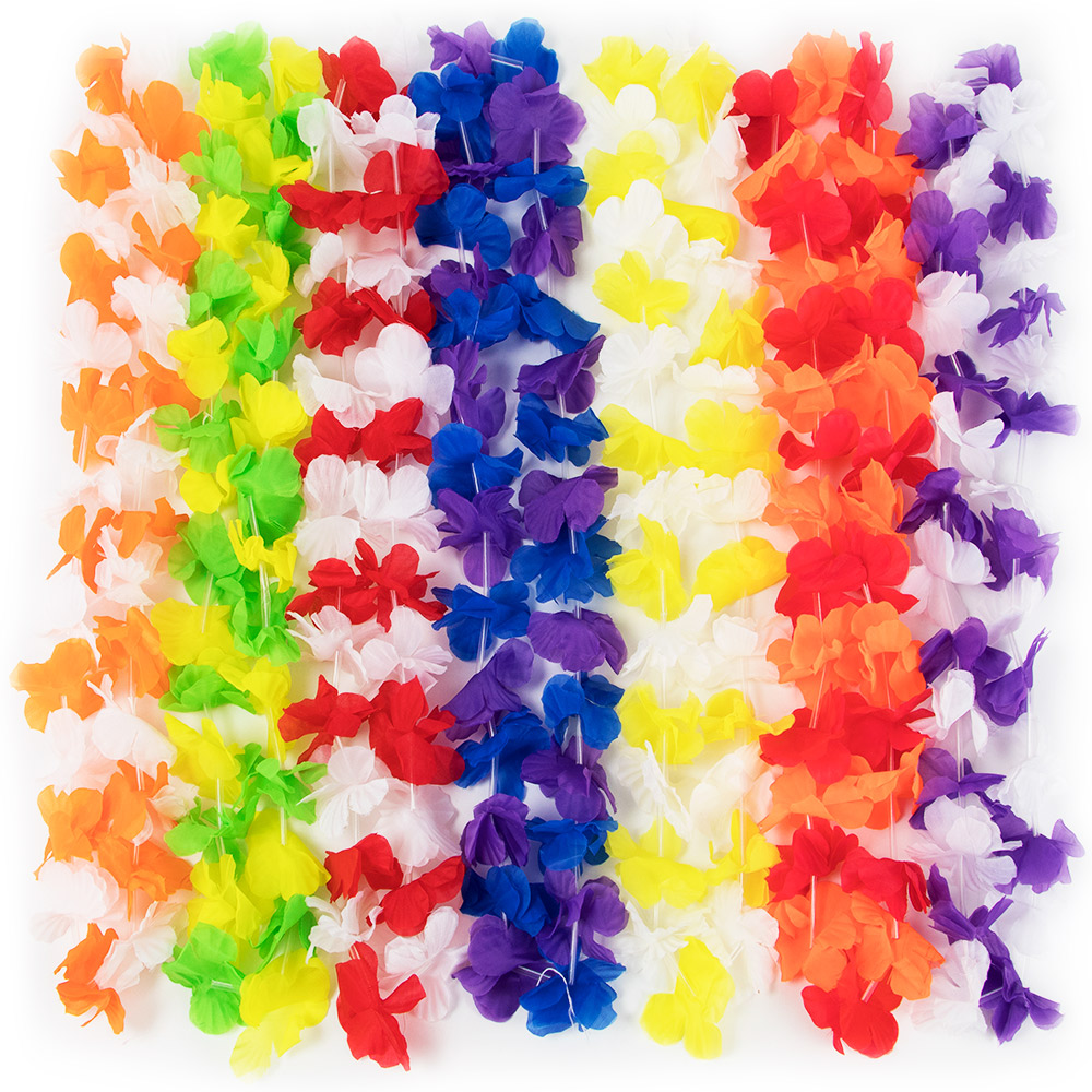 12 Pack Colorful Leis