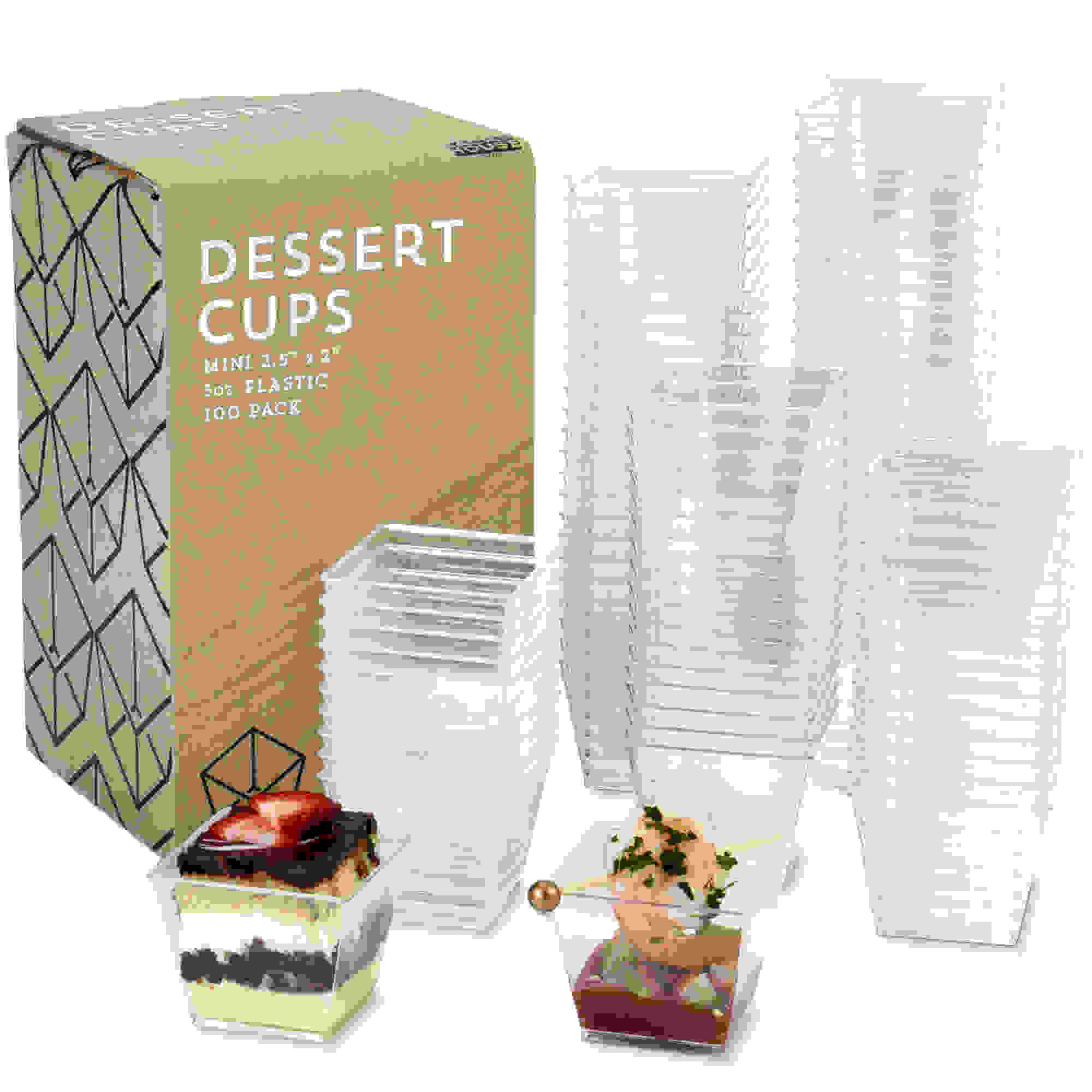 100-pack Mini Dessert Cups, 3oz