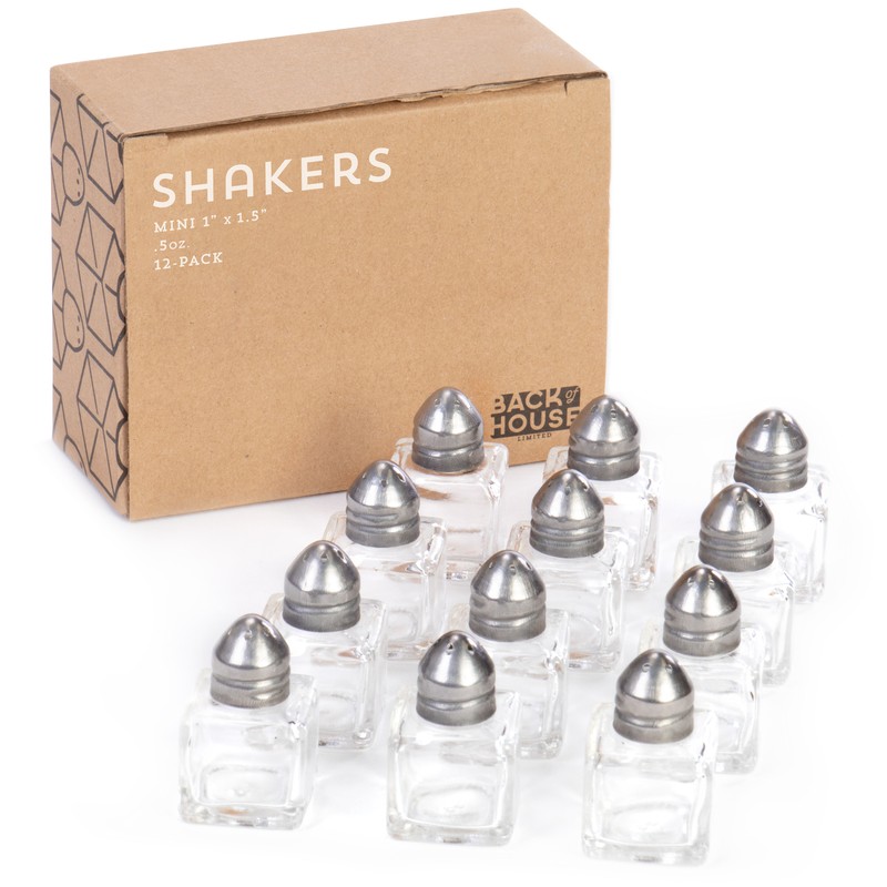 Mini Salt Shakers, 12-pack