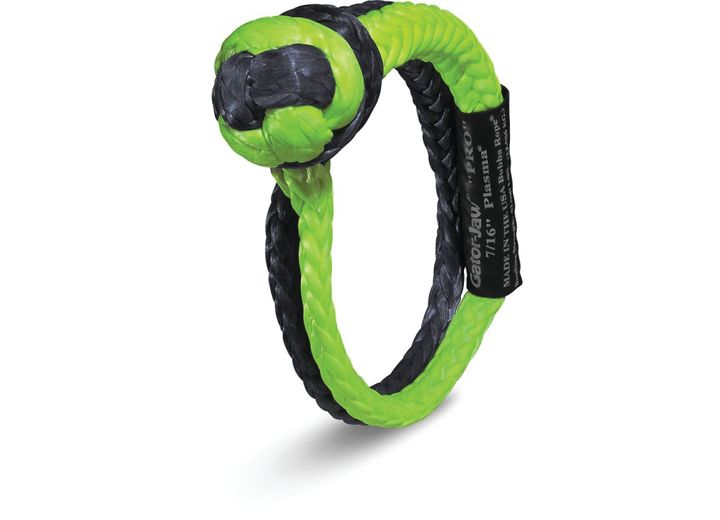 7/16 GATOR-JAW PRO GREEN/BLACK SYNTHETIC SHACKLE