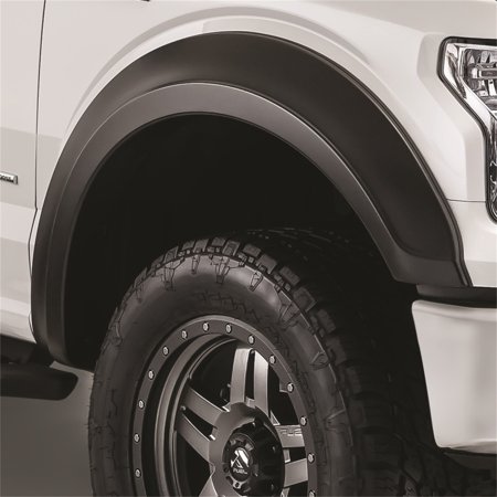 17-17 F250/350/450 SUPER DUTY FENDER FLARE EXTEND-A-FENDER STYLE 2PC FRONT BLACK