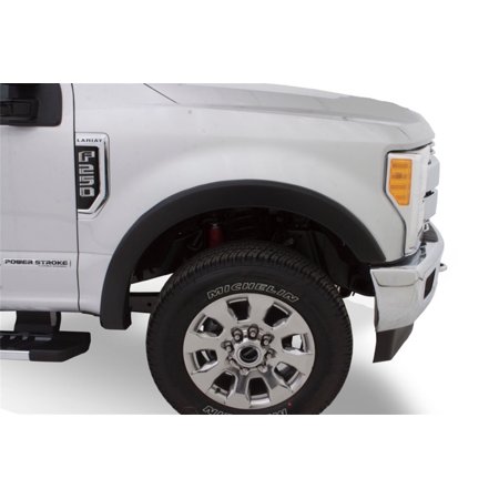 17-17 F250/350/450 SUPER DUTY FENDER FLARES OE STYLE 2PC FRONT BLACK