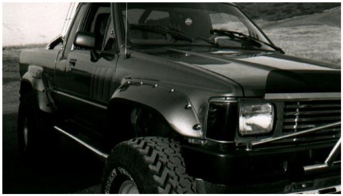 84-89 TOY 4 RUNNER CUT OUT FENDER FLARES FRONT
