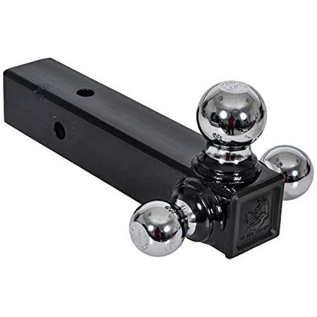 TRIBALL HITCH WITH CHROME TOWING BALLS- 2-1/2 IN RECIEVER