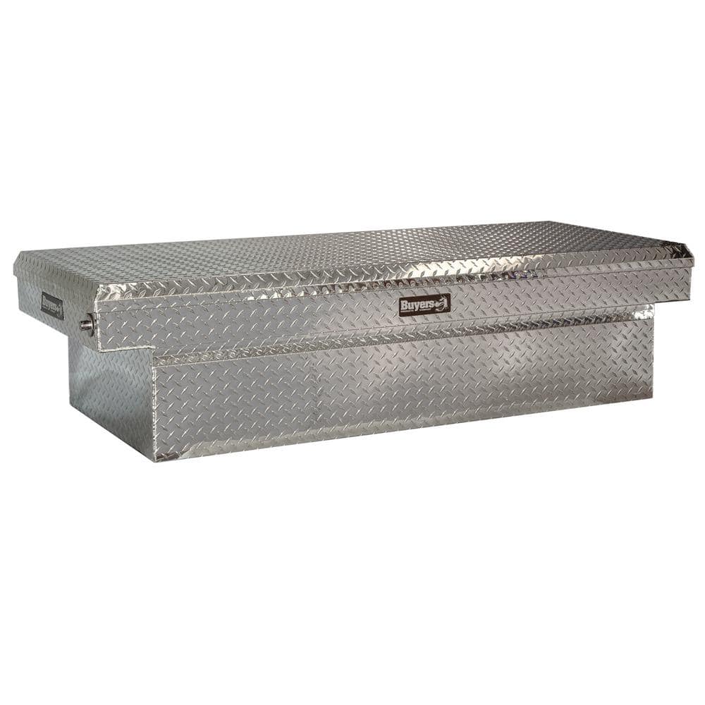 DIAMOND TREAD ALUMINUM CROSSOVER TRUCK TOOL BOX (18X20X71 INCH)