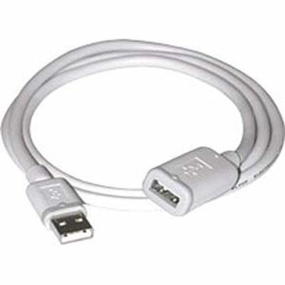 9' USB A M to F Extension Cable black