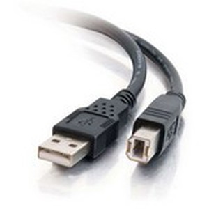 1m USB 2.0 A B Cable Black