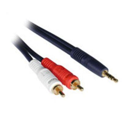 6' 3.5mm Stereo Dual RCA Cable