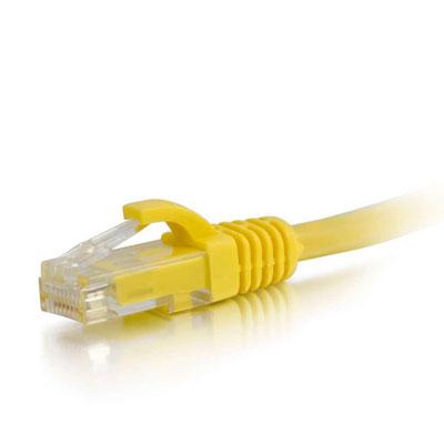 1' Cat5E Snagless Cable Yellow