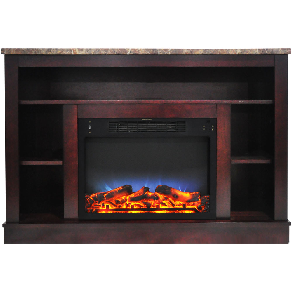 47.2"x15.7"x32.5" Seville Fireplace Mantel with LED Insert