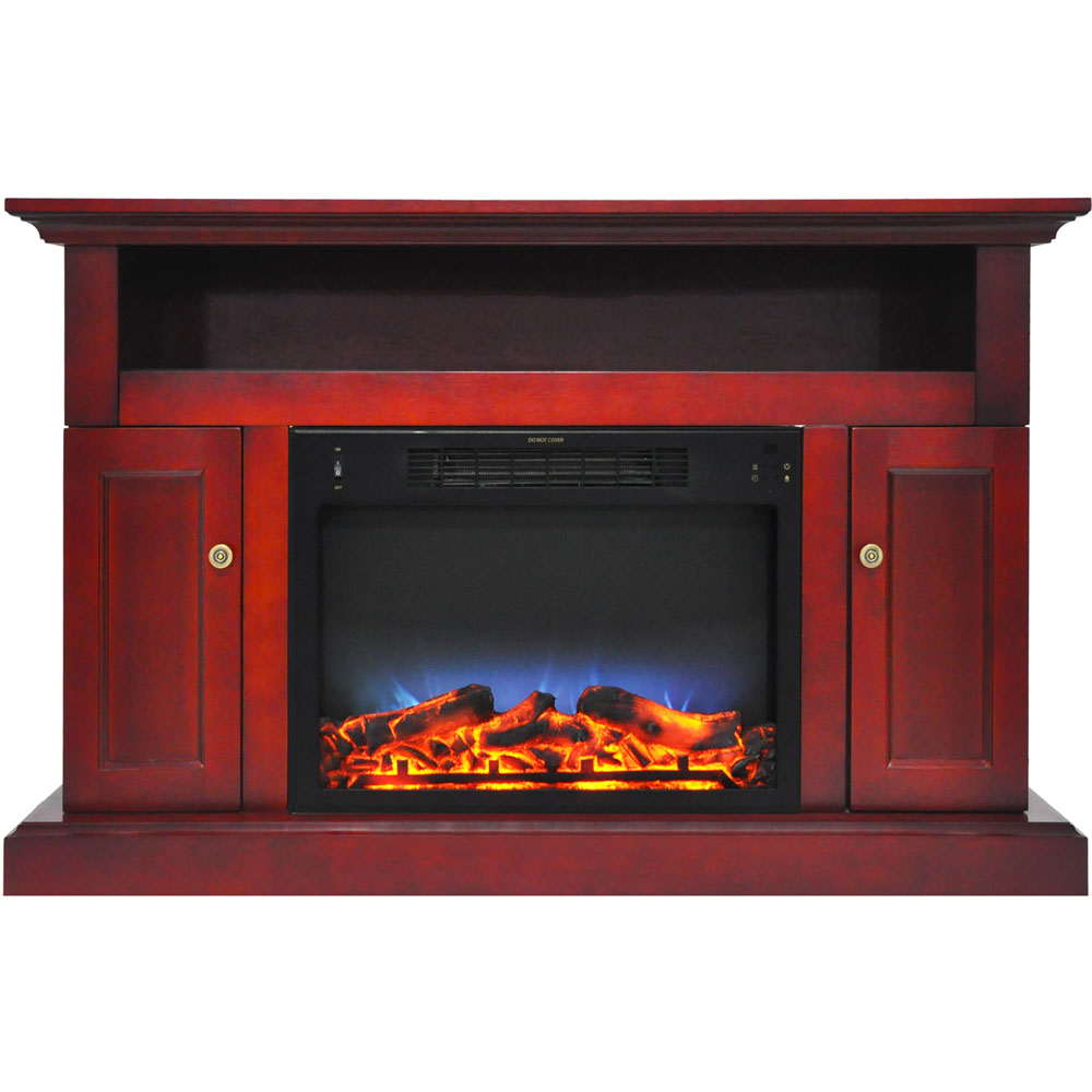 47.2"x15.7"x30.7" Sorrento Fireplace Mantel with LED Insert