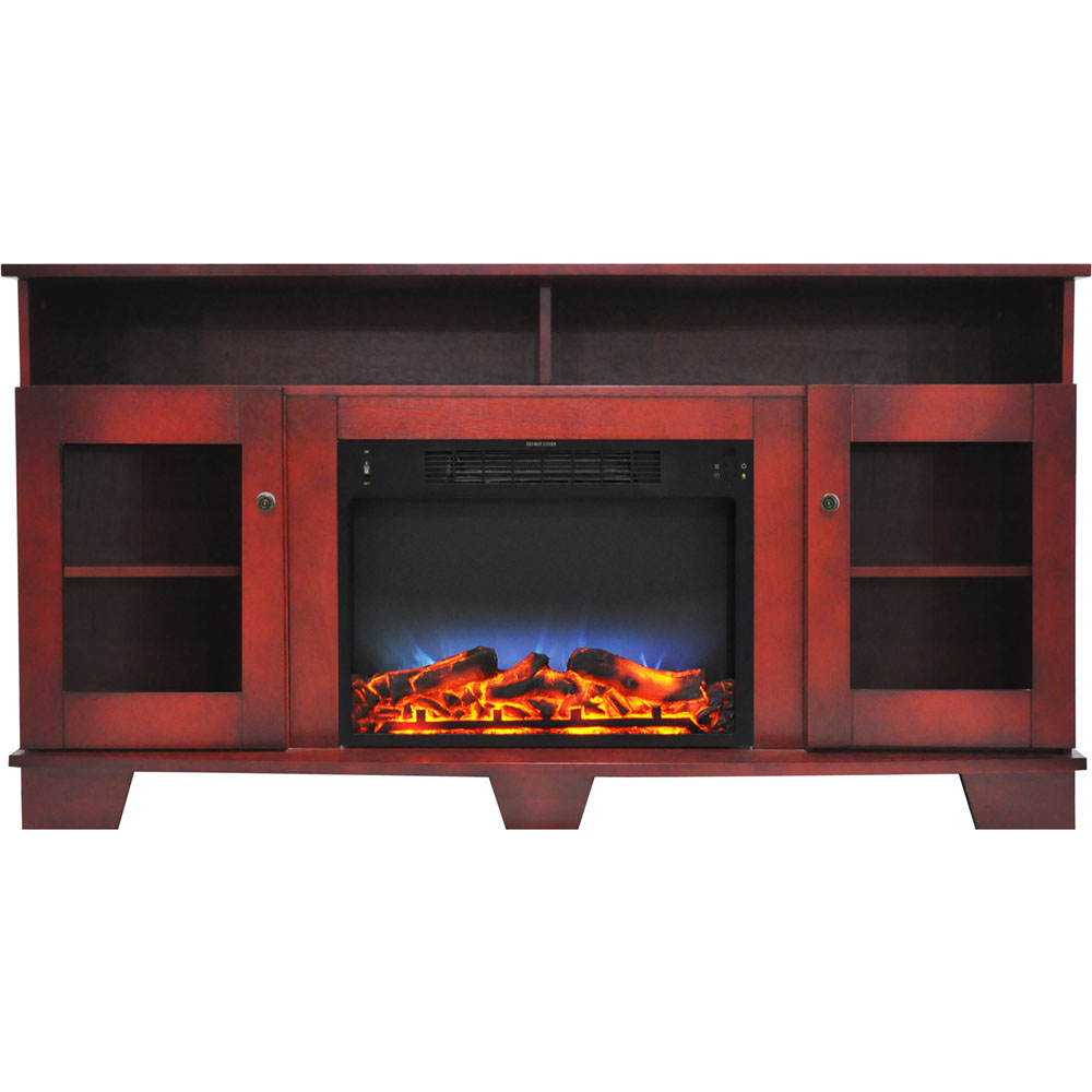 59.1"x17.7"x31.7" Savona Fireplace Mantel with LED Insert